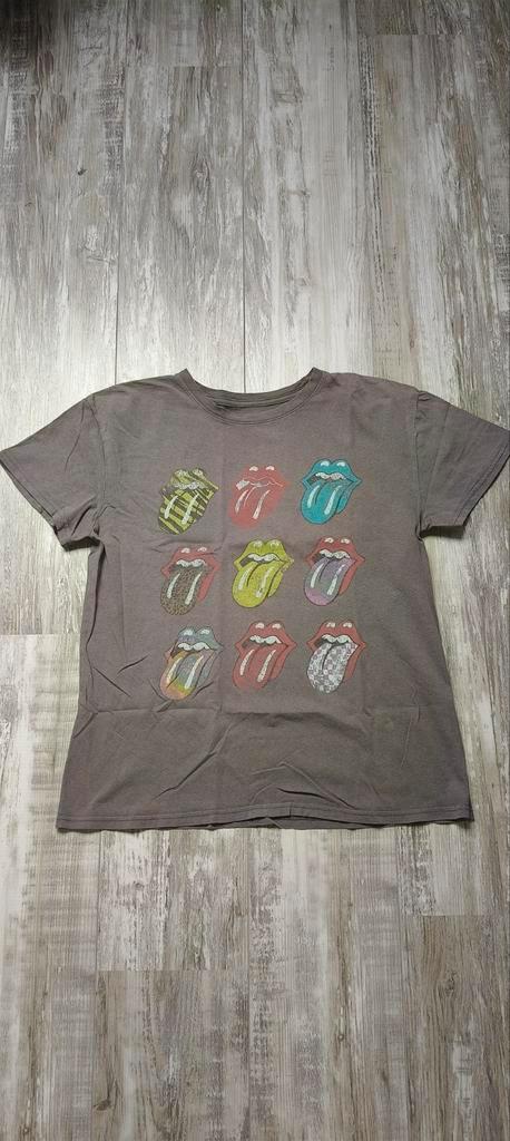 Rolling Stones T-Shirt - Bandshirt, Kleding | Heren, T-shirts, Gedragen, Maat 48/50 (M), Grijs, Ophalen of Verzenden