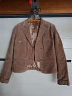 Z.g.a.n suède jas, jack maat 42, Kleding | Dames, Ophalen of Verzenden, Zo goed als nieuw, Maat 42/44 (L), Beige