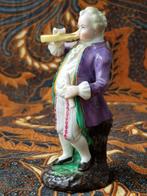 Muzikanten man een vrouw mooi stel antieke Engelse beeldjes., Ophalen of Verzenden