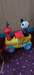 Zeldzaam Mickey Mouse trekspeelgoed, Antiek en Kunst, Ophalen of Verzenden