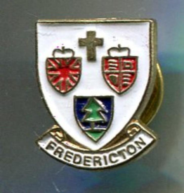 Fredericton koper wapen PIN ( BLAD0_014 ), Verzamelen, Speldjes, Pins en Buttons, Nieuw, Speldje of Pin, Stad of Land, Verzenden