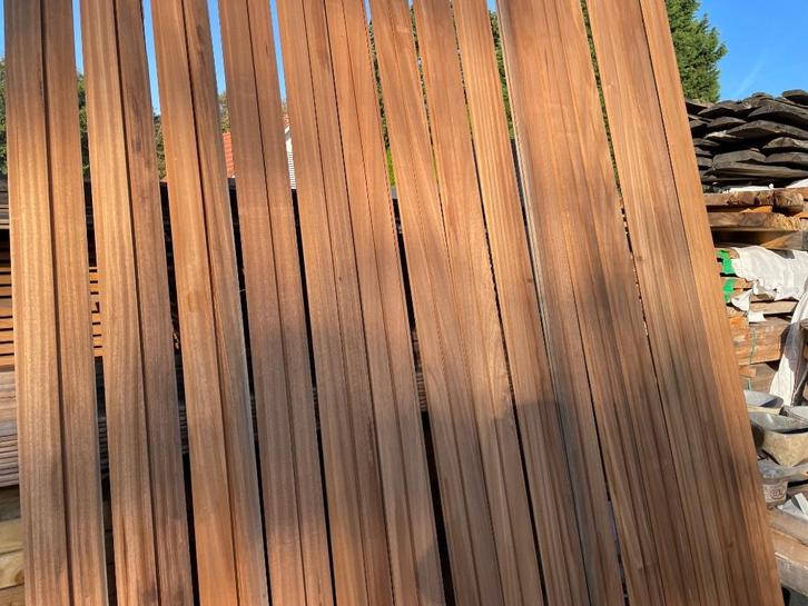 Ayous gevelbekleding channelsiding rabat, Tuin en Terras, Palen, Balken en Planken, Nieuw, Planken, 250 cm of meer, Hardhout, Ophalen