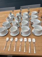 16 originele Ben & Jerry’s ijs kop en schotel met lepels, Ophalen of Verzenden, Overige stijlen, Kop(pen) en/of Schotel(s)