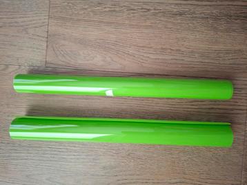 Nieuwe vinyl heldergroen 2-3 meter beschikbaar voor biedingen