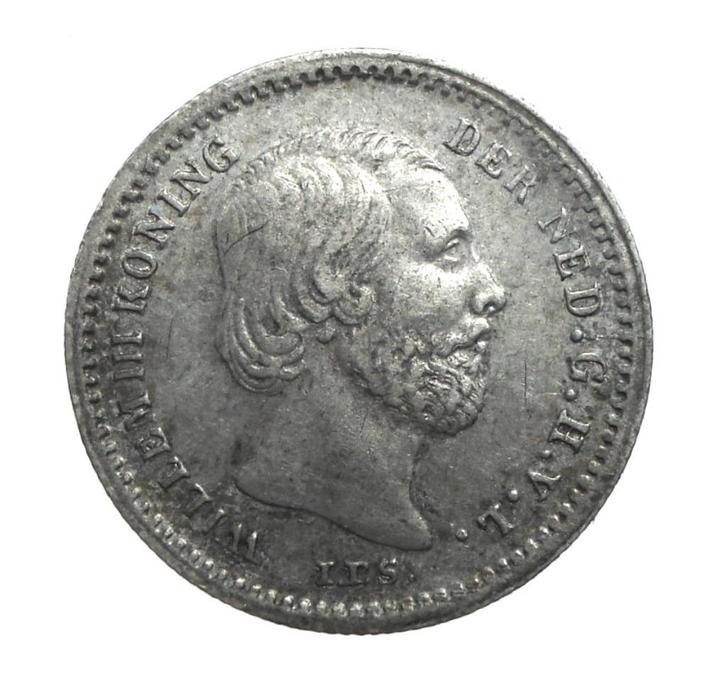 Nederland 5 cents 1859 (zilver), Postzegels en Munten, Munten | Nederland, Losse munt, 5 cent, Koning Willem III, Zilver, Ophalen of Verzenden
