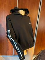 ADIDAS Sweater met capuchon & mooie mouwen XS origineel zgan, Adidas, Zwart, Ophalen of Verzenden, Zo goed als nieuw