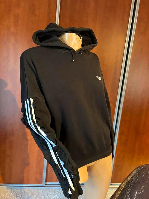 ADIDAS Sweater met capuchon & mooie mouwen XS origineel zgan, Kleding | Dames, Truien en Vesten, Zo goed als nieuw, Maat 34 (XS) of kleiner