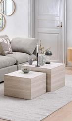 Salon tafel blokken jysk marmer japandi, 100 tot 150 cm, Zo goed als nieuw, Minder dan 50 cm, Rechthoekig