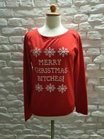 Kerst top  - Merry Christmas Bitches!, New light, Verzenden, Maat 42/44 (L), Zo goed als nieuw