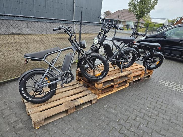 Fatbike H9 Pro Jaar garantie+ Alarm Stepjes Achtervering, Fietsen en Brommers, Elektrische fietsen, Nieuw, Overige merken, 59 cm of meer