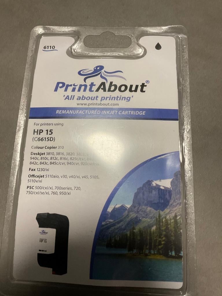 PrintAbout HP 15 (C6615D) cartridge - Nieuw, Ophalen of Verzenden, Nieuw, Cartridge, PrintAbout