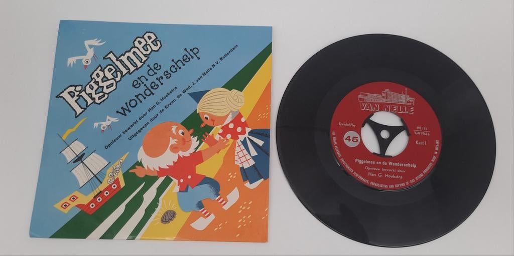 Piggelmee en de Wonderschelp 7" EP 1966, Cd's en Dvd's, Ophalen of Verzenden, Zo goed als nieuw, EP, Kinderen en Jeugd