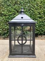 Grote, zwarte tuinlantaarn, Ophalen, Gebruikt, Hout, Staande lamp