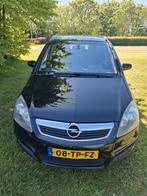 Opel Zafira 1.6 2006 Zwart 7 persoons, Auto's, Opel, Zwart, 4 cilinders, Parkeersensor, 7 stoelen