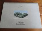 Instructieboek Mercedes E-klasse + E55 AMG + combi W210 1999, Auto diversen, Handleidingen en Instructieboekjes, Ophalen of Verzenden