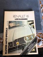 Te koop Kluwer boek Auto Speccecials Renault 16, Ophalen of Verzenden, Gelezen, Renault