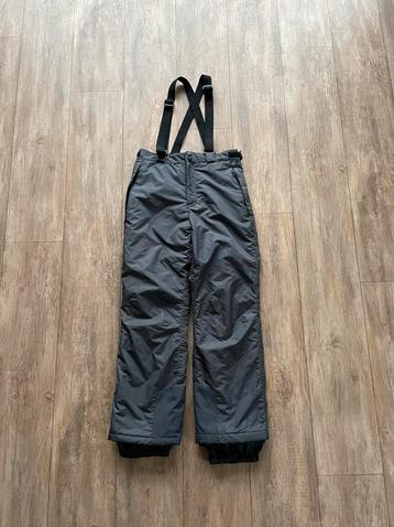 NIEUWE Skibroek mt 164 met afneembare bretels -grijs beschikbaar voor biedingen