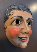 Handgesneden Carnaval (Fasnet) masker jaren '60 Zwarte Woud, Antiek en Kunst, Kunst | Beelden en Houtsnijwerken, Ophalen of Verzenden