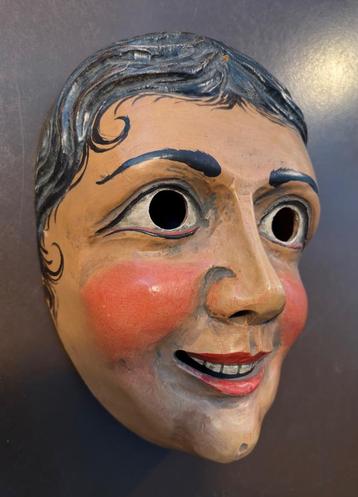 Handgesneden Carnaval (Fasnet) masker jaren '60 Zwarte Woud beschikbaar voor biedingen
