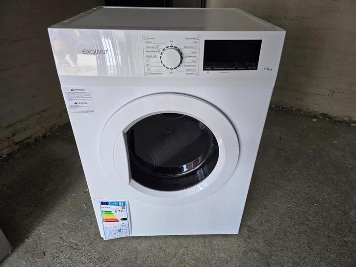 Nieuwe 7 kg lucht afvoerdroger met slang na buiten, Witgoed en Apparatuur, Wasdrogers, Nieuw, Luchtafvoer, Voorlader, 6 tot 8 kg