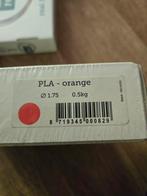 Pla oranje 1.75mm 0.5kg, Ophalen of Verzenden, Nieuw