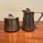 OPRUIMING set Alessi rvs 18/10 suikerpot en melkkan, Overige materialen, Gebruikt, Rvs, Italy