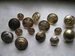 15 Knopen - Koper / Metaal - Anker - Hamer & Sikkel - Leeuw, Verzamelen, Verzenden, Overige soorten, Overige gebieden, Overige typen