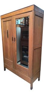 Art Deco Haagse school hang/leg linnenkast demontabel, Huis en Inrichting, Kasten | Kledingkasten, Ophalen, Gebruikt, 100 tot 150 cm