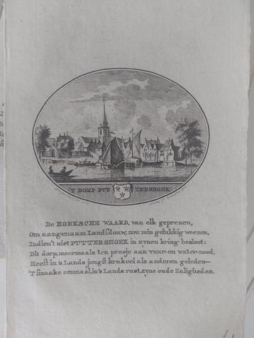 29 / Puttershoek Hoeksche Waard Gravure 18e eeuw Ollefen beschikbaar voor biedingen