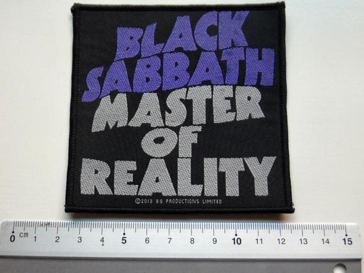 BLACK SABBATH  master of reality patch 27   ozzy osbourne, Verzamelen, Muziek, Artiesten en Beroemdheden, Nieuw, Kleding, Verzenden