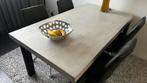 Eettafel eet tafel + 4 lederen stoelen nieuwstaat 160x90x77, Huis en Inrichting, Tafels | Eettafels, Overige materialen, Zo goed als nieuw