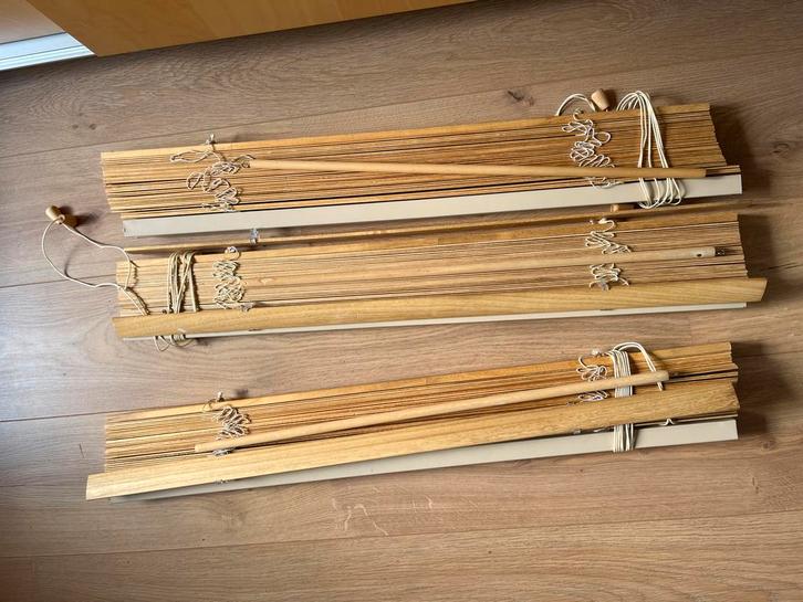 3x IKEA Houten Jaloezieën 80x100cm, Huis en Inrichting, Stoffering | Gordijnen en Lamellen, Gebruikt, 100 tot 150 cm, 50 tot 100 cm