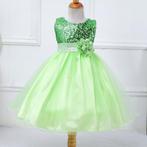 Groene glitter meisjes jurk meisje kinder prinsessen jurkje, Kinderen en Baby's, Carnavalskleding en Verkleedspullen, Verzenden