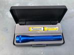 Mini Maglite zaklamp, prachtig blauw in originele doos, Ophalen of Verzenden, Zo goed als nieuw, Batterij