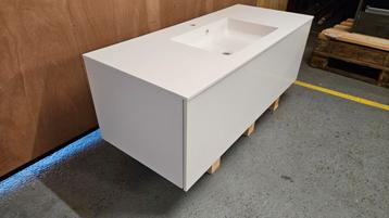 Deens design badmeubel Calidris mat wit 120x50x40 cm NIEUW  beschikbaar voor biedingen