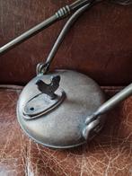 Antieke koperen olielamp, Antiek en Kunst, Ophalen of Verzenden