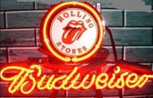 Budweiser rolling stones neon en andere USA decoatie neons, Verzamelen, Merken en Reclamevoorwerpen, Nieuw, Lichtbak of (neon) lamp