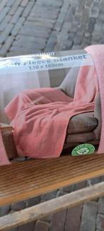 Soft fleece deken roze, Ophalen of Verzenden, Zo goed als nieuw, Rechthoekig