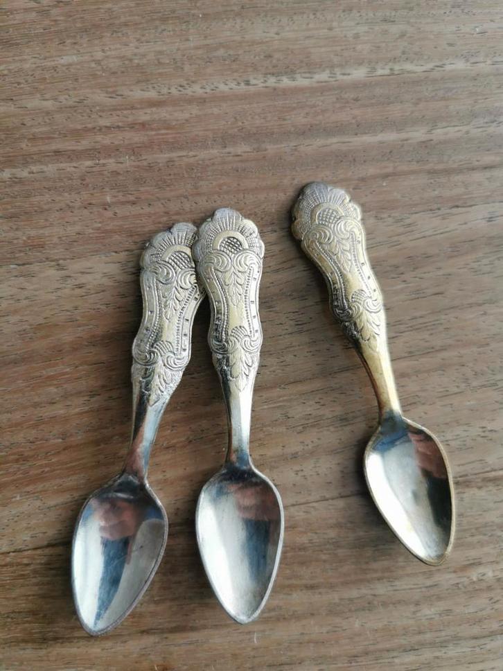 Antieke lepeltjes (3 stuks), Antiek en Kunst, Antiek | Bestek, Ophalen of Verzenden