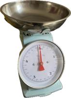 Retro Analoog Keukenweegschaal blauw/groen 5kg, Ophalen, Gebruikt