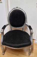 Zwarte barokstoel, Huis en Inrichting, Stoelen, Ophalen, Gebruikt, Zwart, Eén
