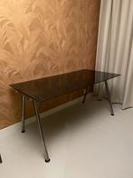 Verstelbaar bureau met glasplaat, Antiek en Kunst, Antiek | Meubels | Tafels, Ophalen