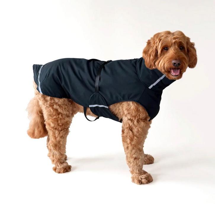 Rainy Superfurdogs 2 XS zwart, Dieren en Toebehoren, Hondenkleding, Zo goed als nieuw, Hondenregenjas, Ophalen of Verzenden