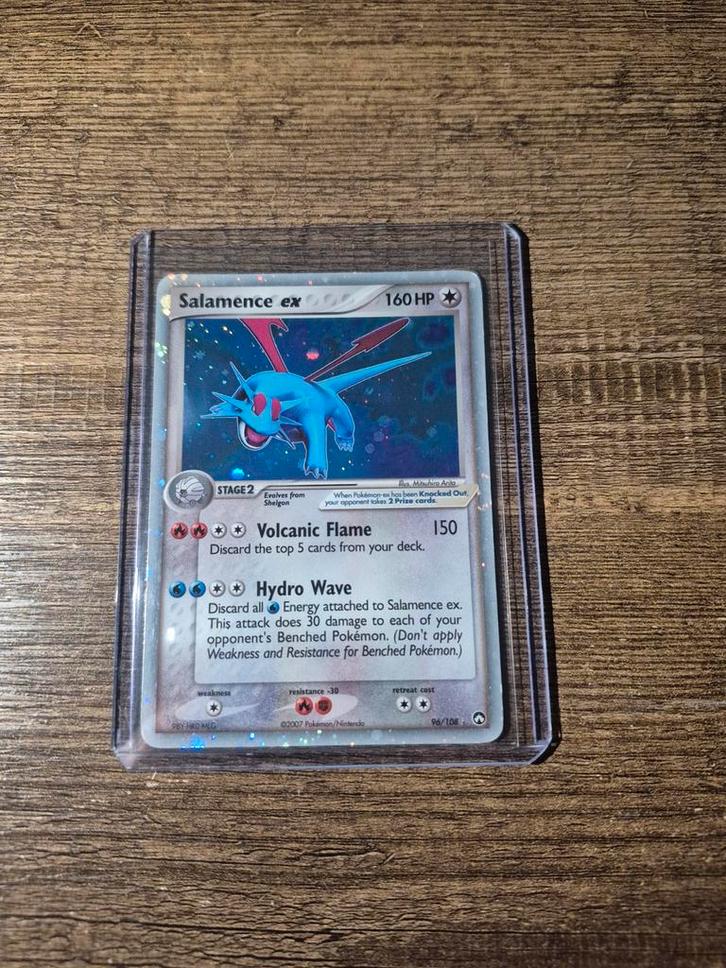 Salamence ex - Holo - 96/108 (2007) - zeldzaam!, Hobby en Vrije tijd, Verzamelkaartspellen | Pokémon, Gebruikt, Losse kaart, Foil