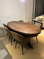 Eettafel met stoelen, Huis en Inrichting, Tafels | Eettafels, Ophalen, 200 cm of meer, 50 tot 100 cm, Zo goed als nieuw