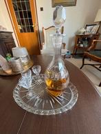 Setje karaf met glaasjes en plateautje, Ophalen of Verzenden