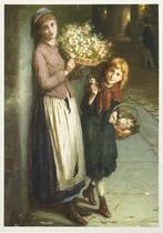 0490A AUGUSTUS MULREADY ~ bloemenmeisjes, Verzenden, 1980 tot heden, Ongelopen, Overige thema's