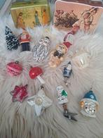 Oude kerstballen,blikken, kerstmannetje, boompje, Ophalen of Verzenden, Zo goed als nieuw