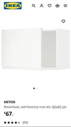 Ikea Metod bovenkast wit, Ophalen, 50 tot 100 cm, Zo goed als nieuw, Minder dan 100 cm