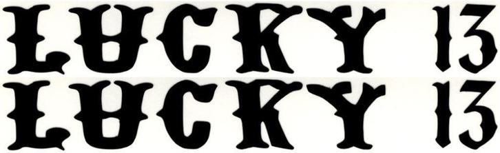 Lucky 13 sticker set #1, Motoren, Accessoires | Stickers, Ophalen of Verzenden